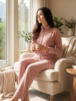 VelourLuxe™ Full Zip Coord Set - Wisteria