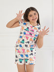SoftCloud™ Meow Pals Shorts Set - Vanila Ice