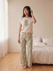 TruCotton™ Urban Abstract Coord Set - Cloud Cream