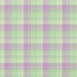 Pastel Plaid Button Down Pyjama Set - Green