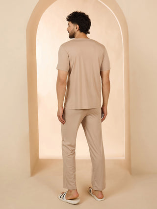 Muted Grid Pyjama Set