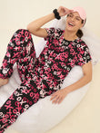 Hugs & Kisses Pyjama Set - Black