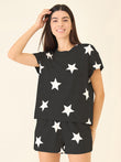 SoftCloud™ Starry Night Shorts Set - Black Mel