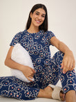 Blossom Bloom Pyjama Set - Blue