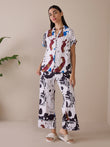 Vibrant Comfort Wide Pyjama Set - Cream