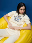 Minions Lazy Minions Club Wide Leg Pyjama Set - Cream