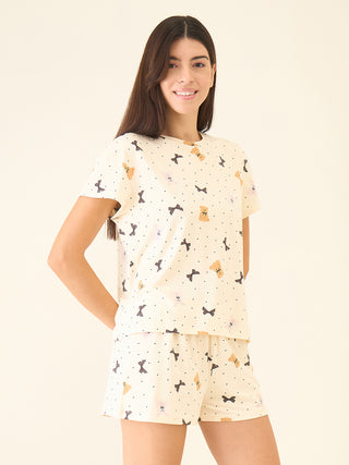 Snuggle Bows Shorts Set