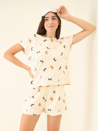 Snuggle Bows Shorts Set