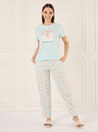 CottonEase™ Beauty Pain Pyjama Set - Crystal Blue