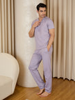 NapSoft™ Classic Henley Pyjama Set - Evening Haze