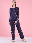 SoftCloud™ Festive Dogs Pyjama Set - Navy