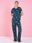 Playful Pups Pyjama Set - Green