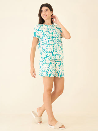 Summer Bloom Shorts Set