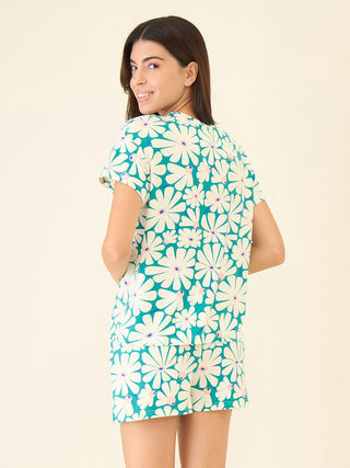 Summer Bloom Shorts Set