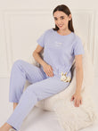 CottonEase™ Sleepy Bunny Pyjama Set - Lavender