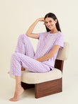 Gradient Dot Pyjama Set - Lavender