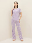 BambooSoft™ Cute Bunny Pyjama Set - Lavender