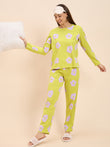 Playful Bloom Pyjama Set - Lime