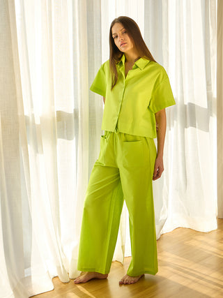 Linen Breezy Pockets Pyjama Set