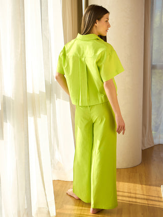 Linen Breezy Pockets Pyjama Set