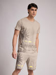 Beach Escape Shorts Set - Moss Grey