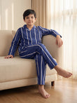 Cool Stripes Pyjama Set - Navy