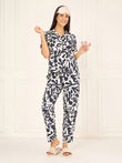 CottonEase™ Organic Flow Button Down Pyjama Set - Navy