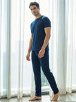 NapSoft™ Classic Henley Pyjama Set - Navy