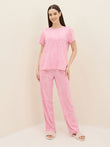 BambooSoft™ Cityscape Outline Pyjama Set - Pink