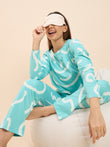 TruCotton™ Fluid Strokes Pyjama Set - Sea Gaze