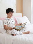 Word Nerd Pyjama Set - Swan White