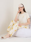 TruCotton™ Playful Giraffe Pyjama Set - Swan White