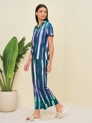 Radiant Strokes Wide Pyjama Set