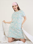 TruCotton™ Ditsy Floral Nightdress - Teal