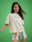 Snoopy ZigZag Bliss Shorts Set - Vanila Ice