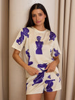 Silky Dreams Shorts Set - Work Of Art
