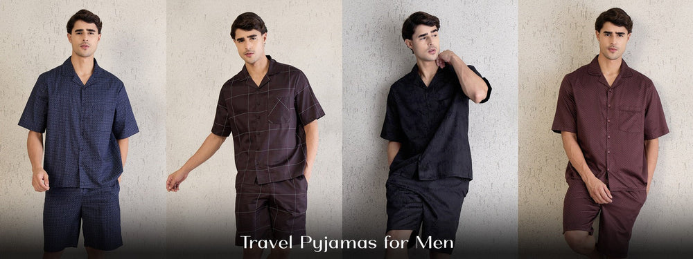 Pyjamas Men Flight Travel Pyjamas for Men: Stylish and Comfortable - Sweet Dreams