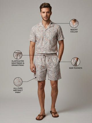 Abstract Linear Shorts Set