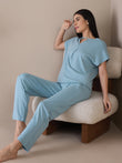 Serene Pyjama Set - Blue Bean