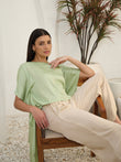 Kaftan Wide Leg Pyjama Set - Green