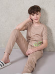 UltraLuxe™ Urban Vibe Jogger Set - Beige