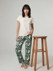 TruCotton™ Abstract Wave Pyjama Set - Butter