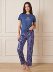 TruCotton™ Palm Paradise Pyjama Set - Iconic Navy