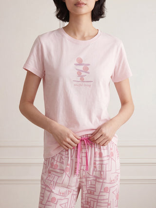 TruCotton™ Pink Graphic Pyjama Set