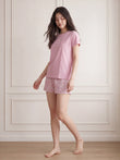 TruCotton™ Bloom With Grace Shorts Set - Dusty Red