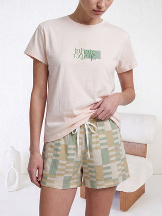 TruCotton™ Checkered Shorts Set