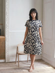TruCotton™ Botanical Round Neck Nightdress - Black