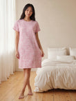 TruCotton™ Floral Nightdress - Dusty Red