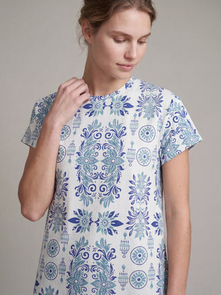 TruCotton<sup>TM</sup> Botanical Round Neck Nightdress