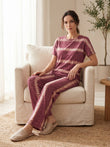 SoftCloud™Earthy Tie-Dye Pyjama Set - Brown